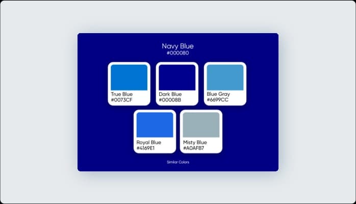 Image for Color Variations of Navy