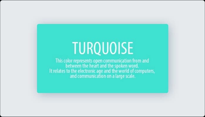 Image for Turquoise Color Psychology