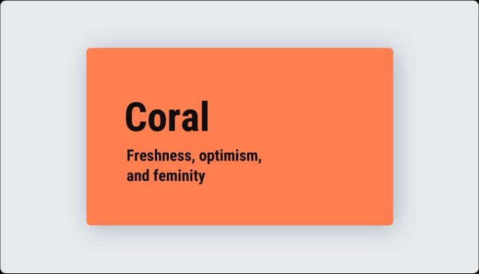 Image for Psychology of Coral color