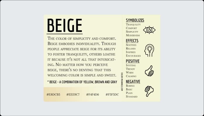 Image for Beige Color Psychology