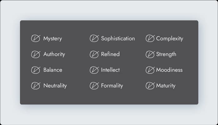 Image for Common Associations with gray Color