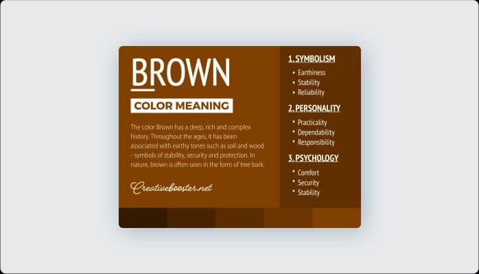 Image for Impact of brown color on user experience