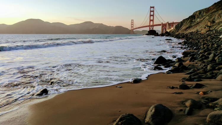 Golden Gate Beach Sunset