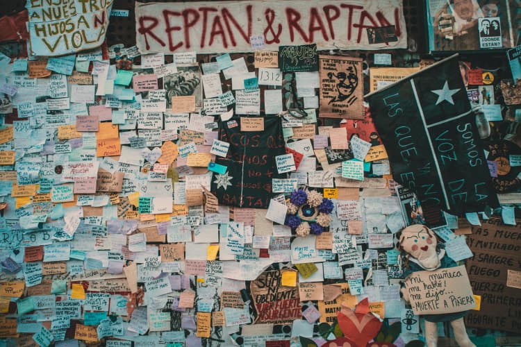 Protest Wall of Messages