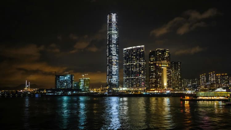 Hong Kong Night Skyline