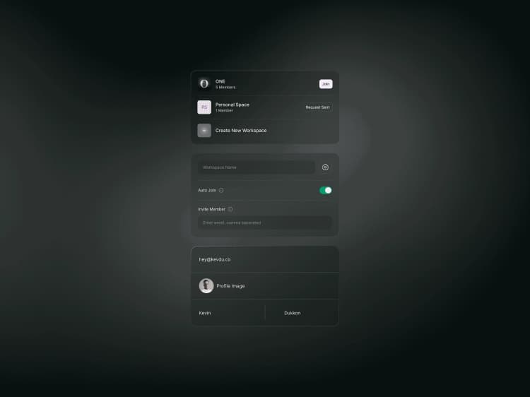 Dimmed dashboard elements