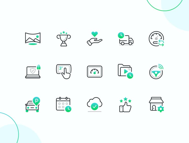 Simple icon sets