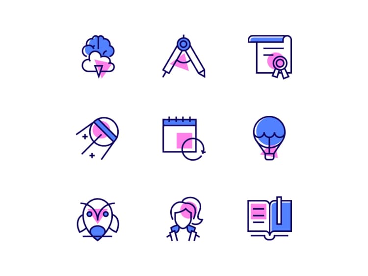 Simple vector icons