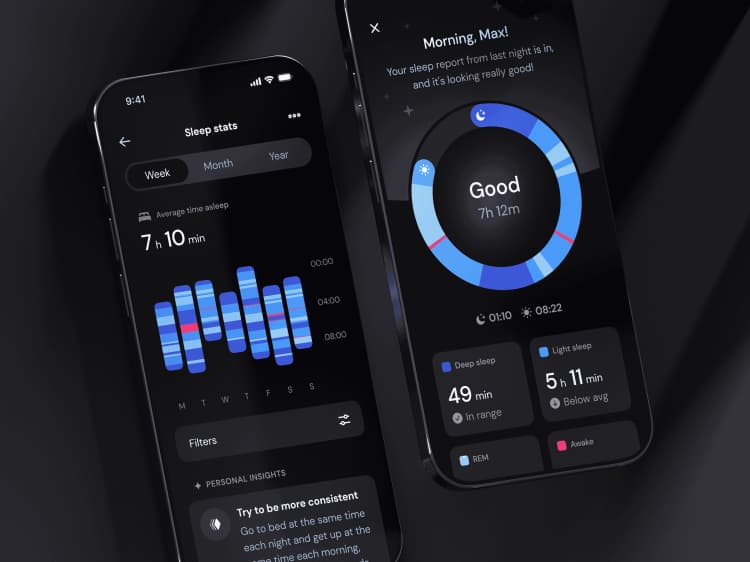 Sleep tracking interfaces