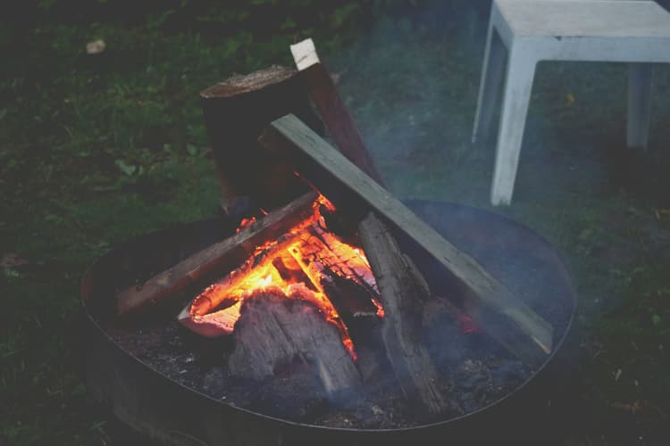 Cozy Campfire at Night