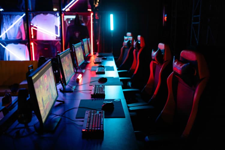 Neon Esports Gaming Setup