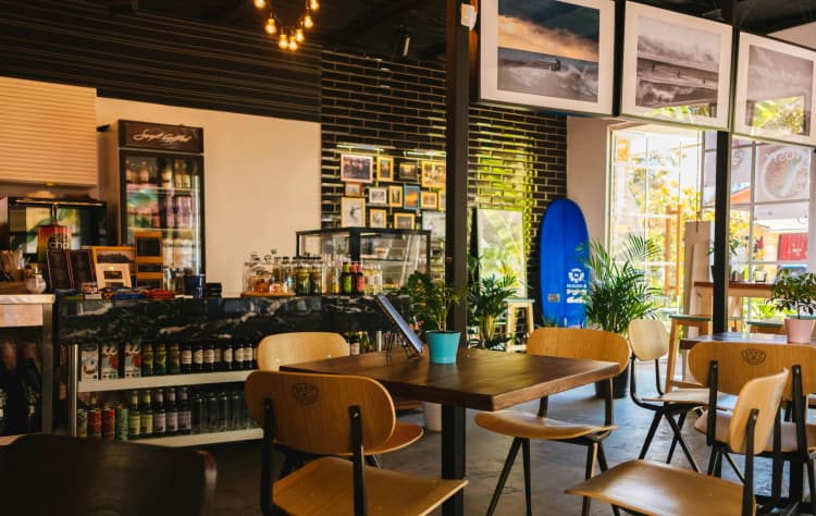 Surf-themed Café Interior