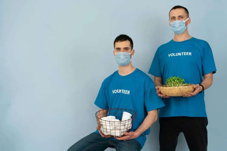 Volunteers with Supplies