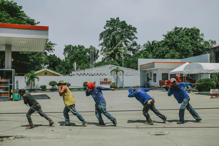 Workers Pulling Together