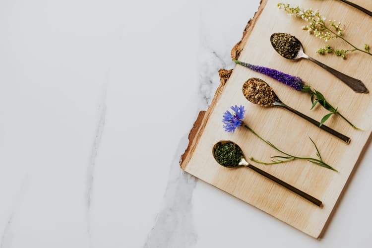 Herbal Spoons and Flowers