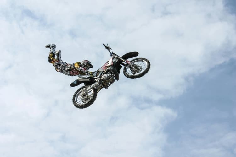 Airborne Motocross Stunt