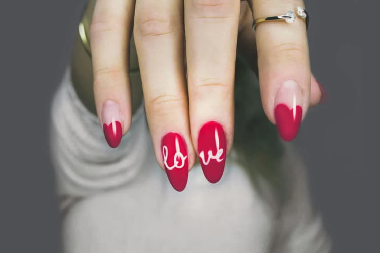 Valentine's Love Nail Art