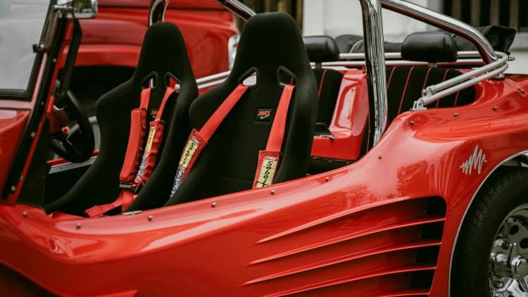 Red Race Car Interior