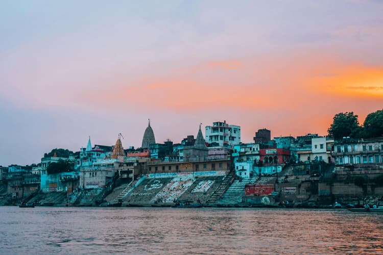 Varanasi Ghats at Sunset