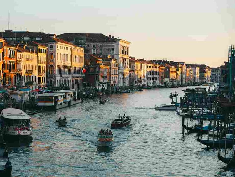 Venice Canal Sunset View