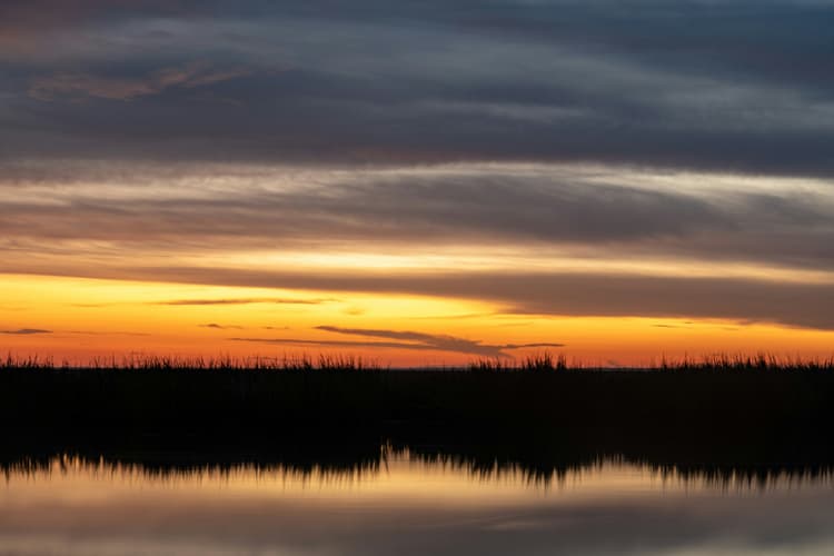 Serene Sunset Over Water