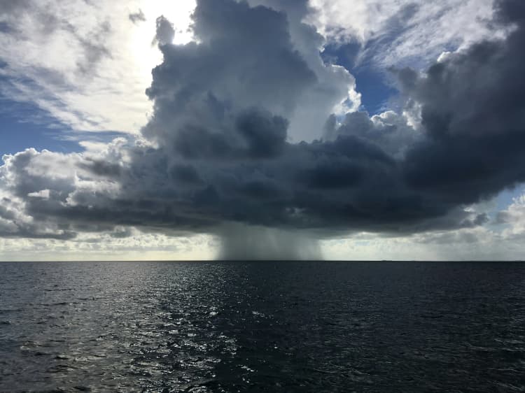 Dramatic Storm Over Ocean