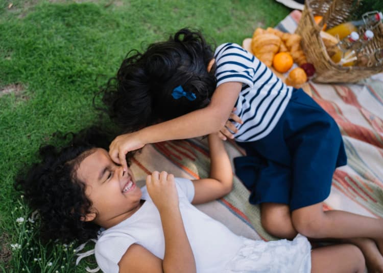 Playful Picnic on Grass