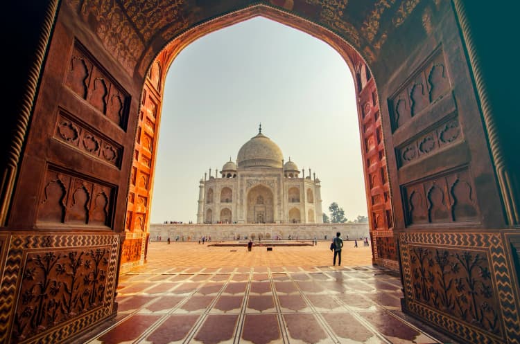 Taj Mahal through Archway