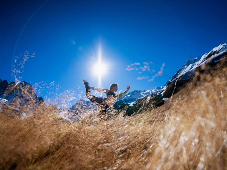 Yoga in Mountain Meadow