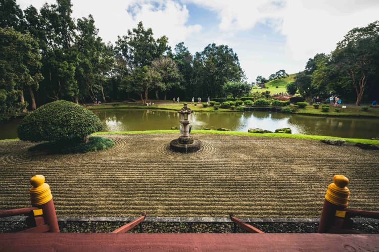 Zen Garden with Pond