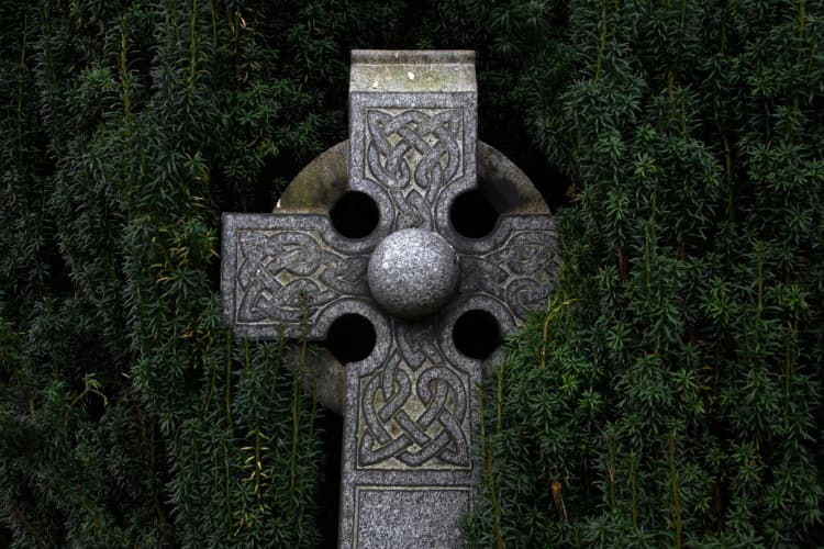 Celtic Cross in Greenery