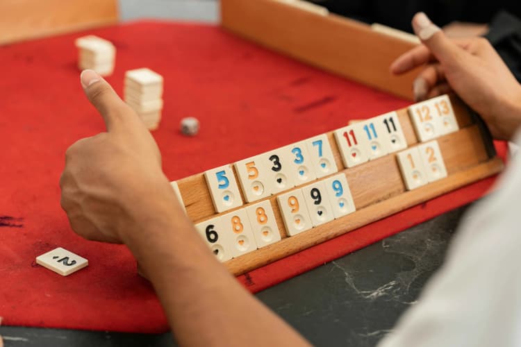 Rummikub Game in Play