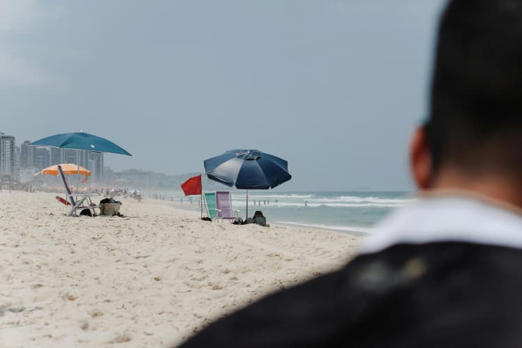 Beach Day Urban Skyline