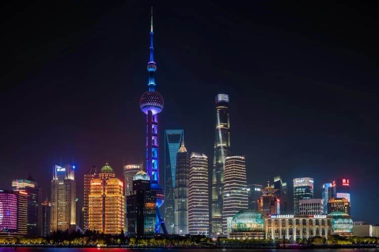 Shanghai Skyline at Night