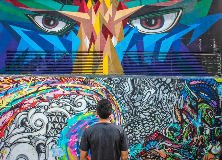 Vibrant Street Art Mural