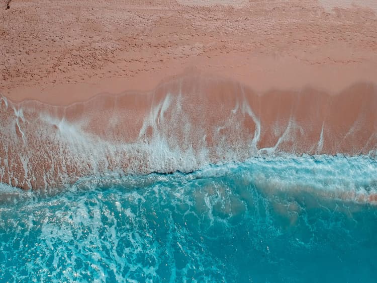 Aerial Beach and Ocean