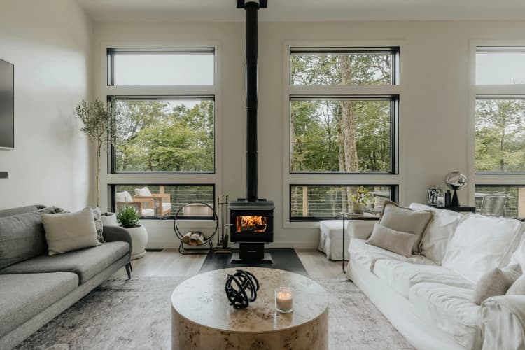 Modern White Living Room 