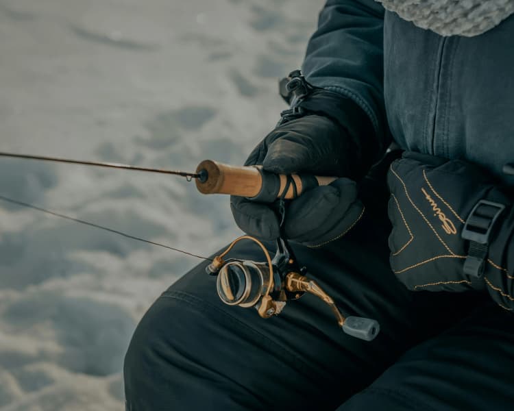 Winter Ice Fishing Setup