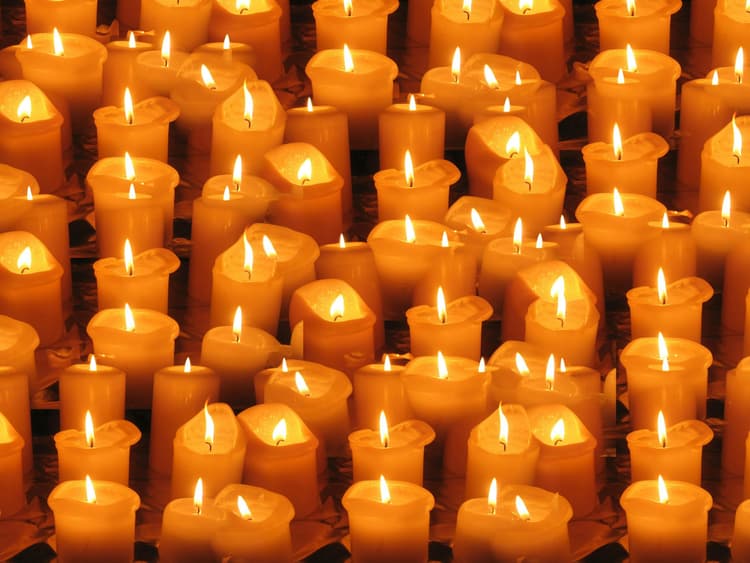 Sea of Glowing Candles