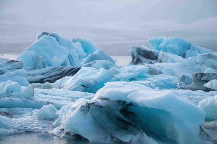 Arctic Icebergs in Hues