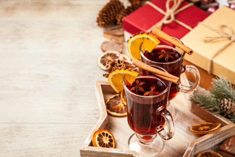 Festive Mulled Wine Scene