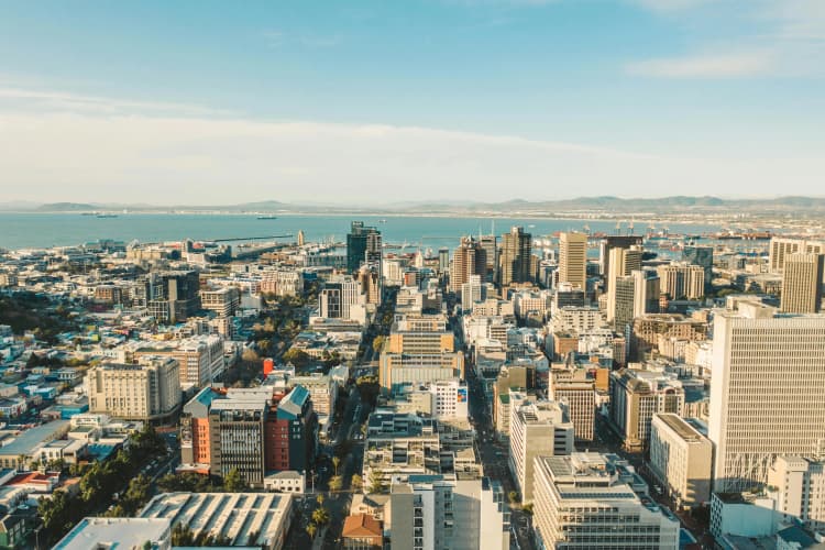 Coastal City Aerial View