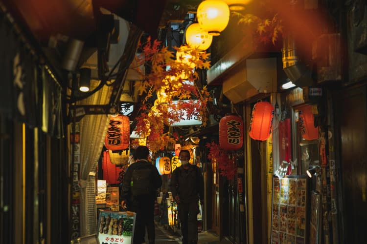 Vibrant Tokyo Alley Night